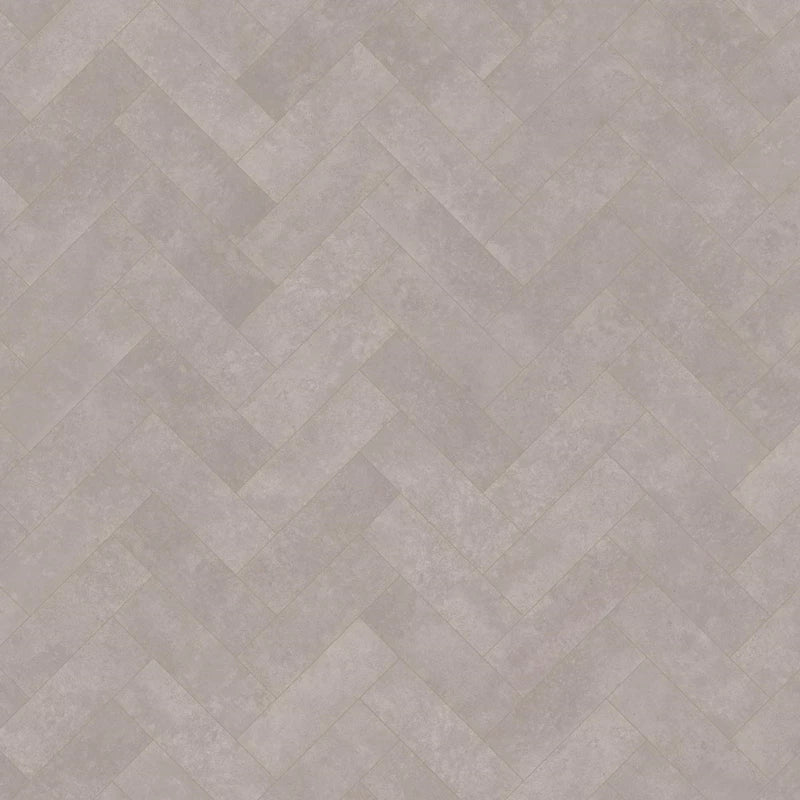Peak In Small Parquet Vinyl Tile - Stone